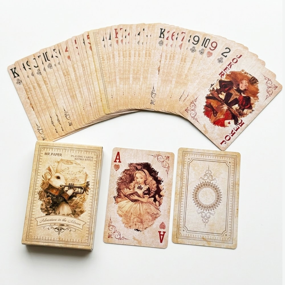 55Pcs 이상한 나라의 앨리스 카드 놀이 럭셔리 레트 - Vintage Collectible Board Games 리뷰 및 가격
