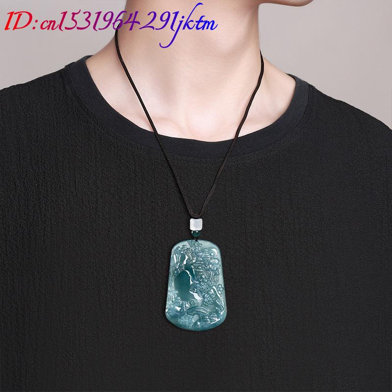 천연 버마산 경옥 풍경 펜던트 목걸이 빈티지 패션 부적 - Vintage Necklace 리뷰 및 가격