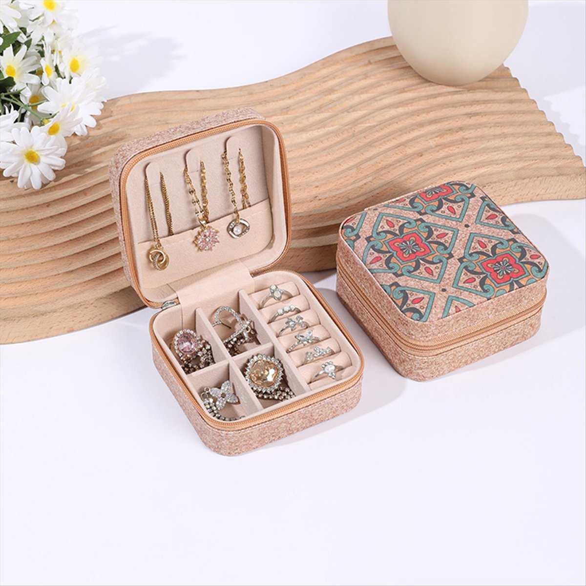 [N84R] 4PCS 빈티지 코르크 보석 상자 사각형  - Vintage Zipper 리뷰 및 가격
