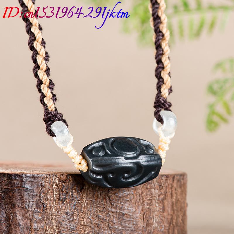 헤티안 옥 조각 비즈 펜던트 목걸이 빈티지 패션 액세서 - Vintage Necklace 리뷰 및 가격