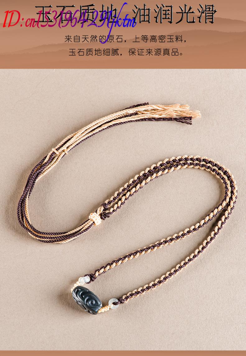 헤티안 옥 조각 비즈 펜던트 목걸이 빈티지 패션 액세서 - Vintage Necklace 리뷰 및 가격