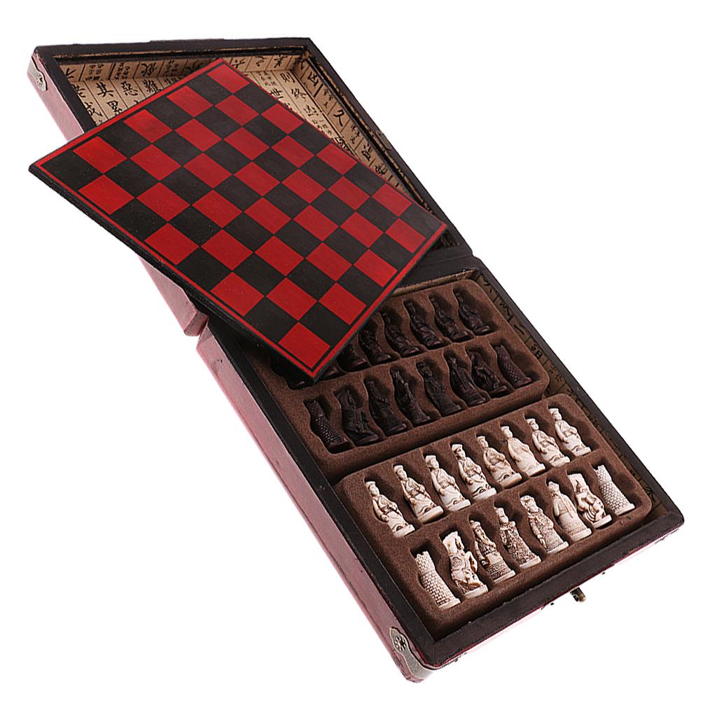 중국 체스 세트 나무 미니어처 보드 빈티지 스타일 체스 - Vintage Collectible Board Games 리뷰 및 가격