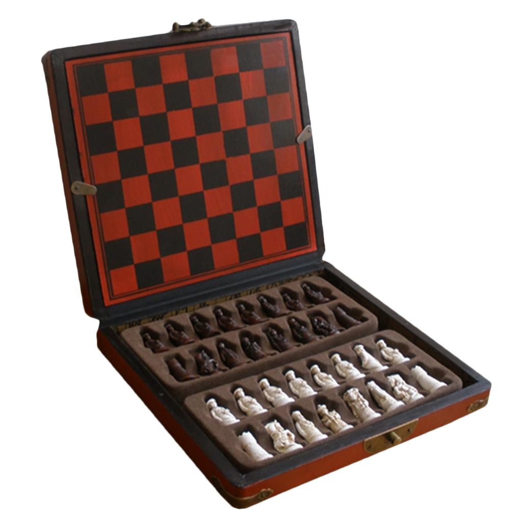 중국 체스 세트 나무 미니어처 보드 빈티지 스타일 체스 - Vintage Collectible Board Games 리뷰 및 가격
