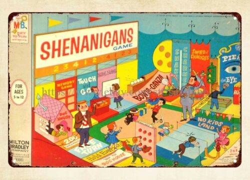 Shenanigans 보드 게임 1964 금속 주석 간 - Vintage Collectible Board Games 리뷰 및 가격