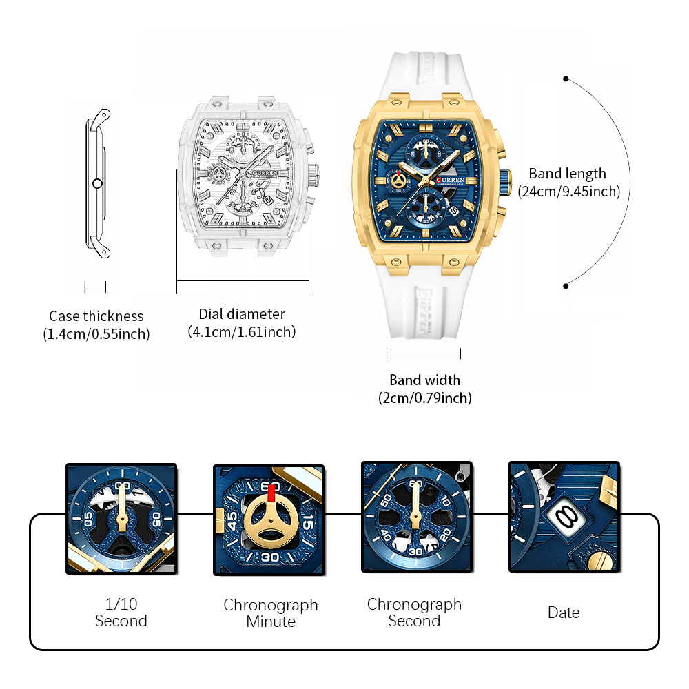 CURREN 남성용 럭셔리 빈티지 시계, 실리콘 스트랩 - Vintage Watch Collecting 리뷰 및 가격