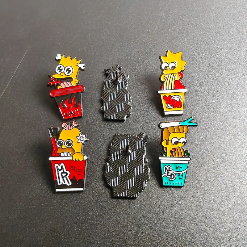 6pcs 세트 심슨 가족 귀여운 재미있는 배지 할로윈  - Vintage Item 리뷰 및 가격