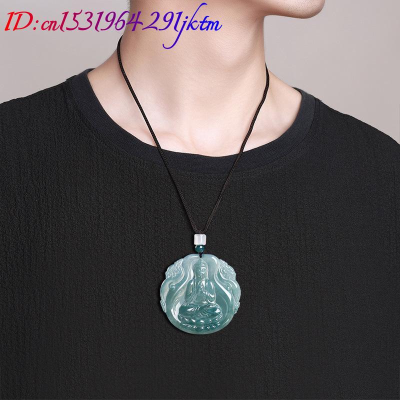 천연 버마산 비취 불상 펜던트 목걸이 원석 진짜 옥 빈 - Vintage Necklace 리뷰 및 가격