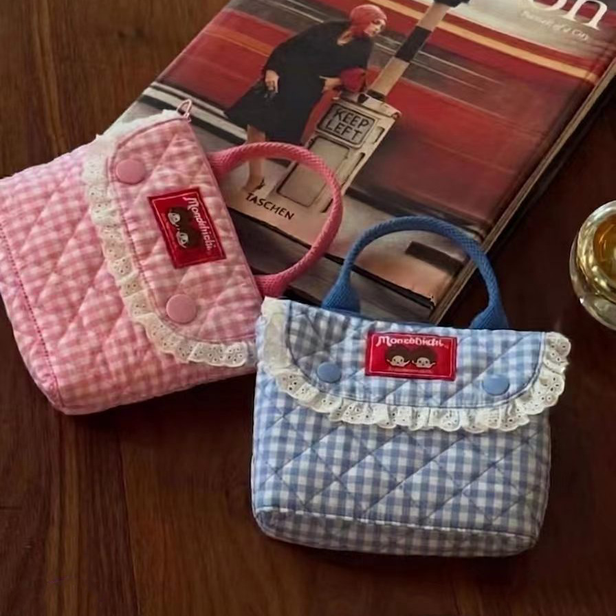 빈티지 체크무늬 먼치키 만화 캐릭터 손에 쥘 수 있는  - Vintage Item 리뷰 및 가격